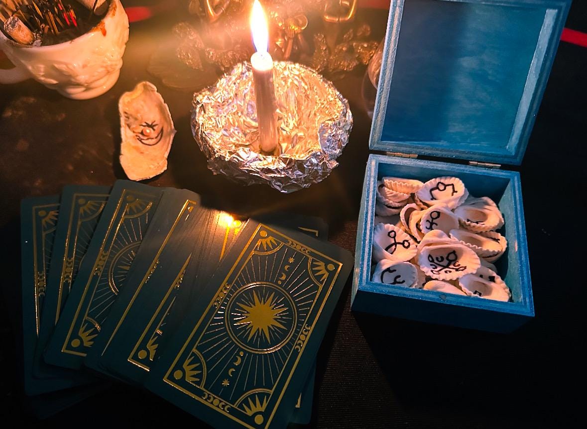 Janarric Sea Runes (Seashell Runes/Oracle Cards)